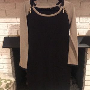 Ivanka Trump size S Black and Tan dress.
